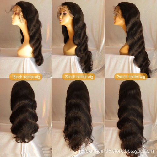 Natural Hair Lace Front Wig 150% Density Body Wave 13x4 Transparent Lace Frontal Human Hair Wig Vendors Wholesale Full Lace Wigs